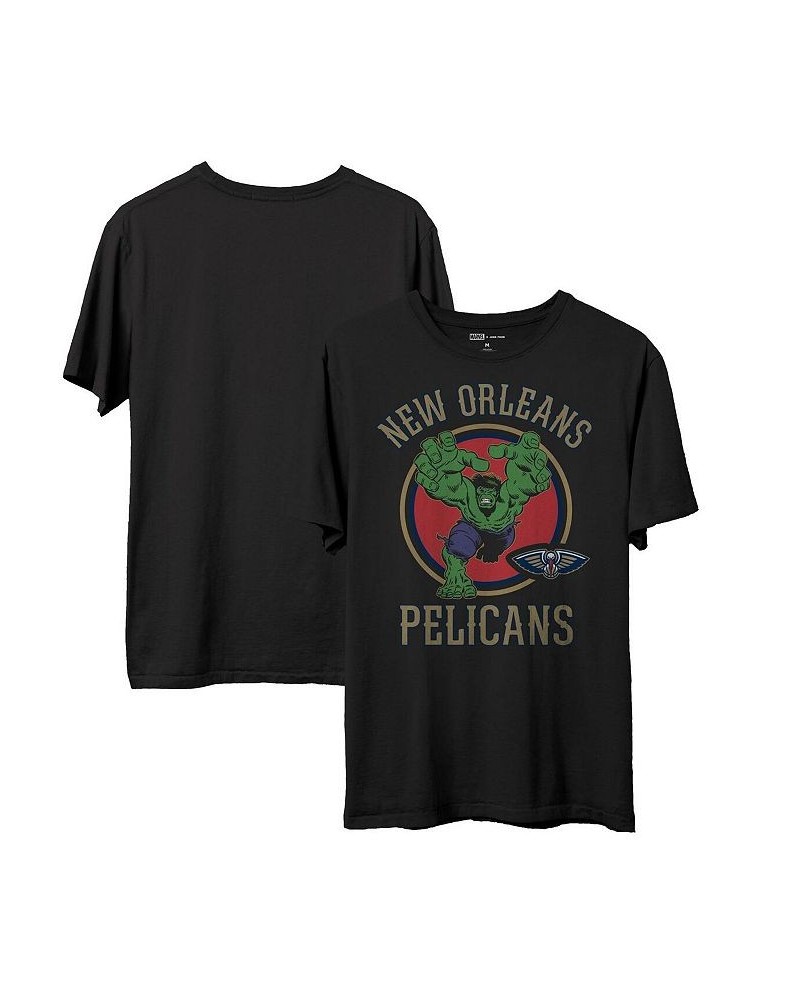 Men's Black New Orleans Pelicans NBA x Marvel T-shirt $19.35 T-Shirts