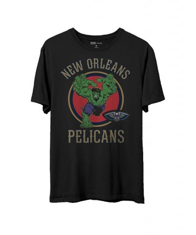 Men's Black New Orleans Pelicans NBA x Marvel T-shirt $19.35 T-Shirts