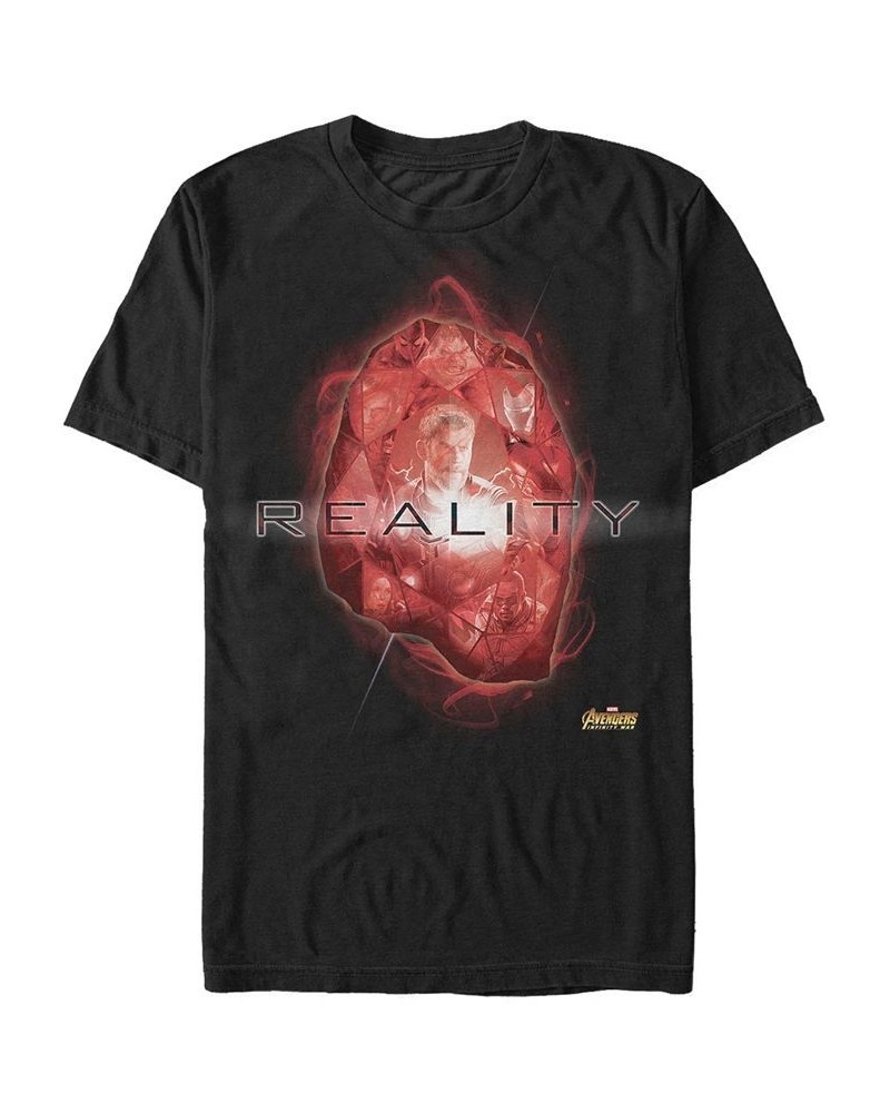 Marvel Men's Avengers Infinity War The Reality Stone Short Sleeve T-Shirt Black $20.29 T-Shirts