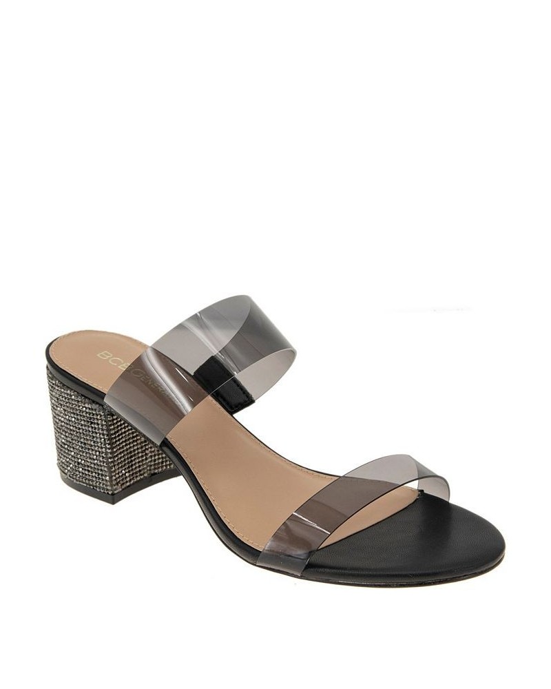 Women's Selaa Block Heel Dress Sandal Gray $34.88 Shoes