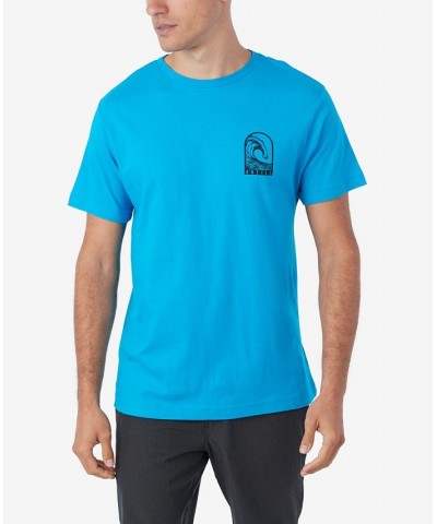 Men's Wipeout Short Sleeves T-shirt Blue $15.07 T-Shirts