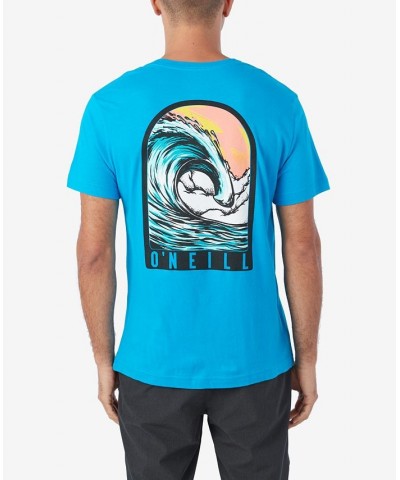 Men's Wipeout Short Sleeves T-shirt Blue $15.07 T-Shirts