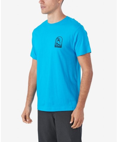 Men's Wipeout Short Sleeves T-shirt Blue $15.07 T-Shirts