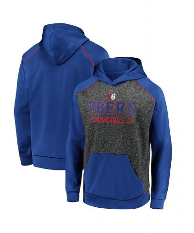 Men's Branded Heathered Charcoal, Royal Philadelphia 76ers Game Day Ready Raglan Pullover Hoodie $34.97 Sweatshirt