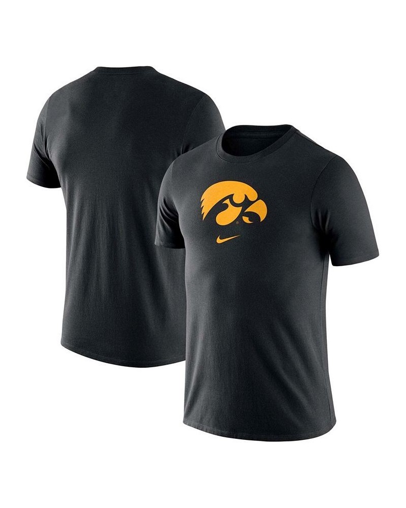 Men's Black Iowa Hawkeyes Essential Logo T-shirt $22.79 T-Shirts