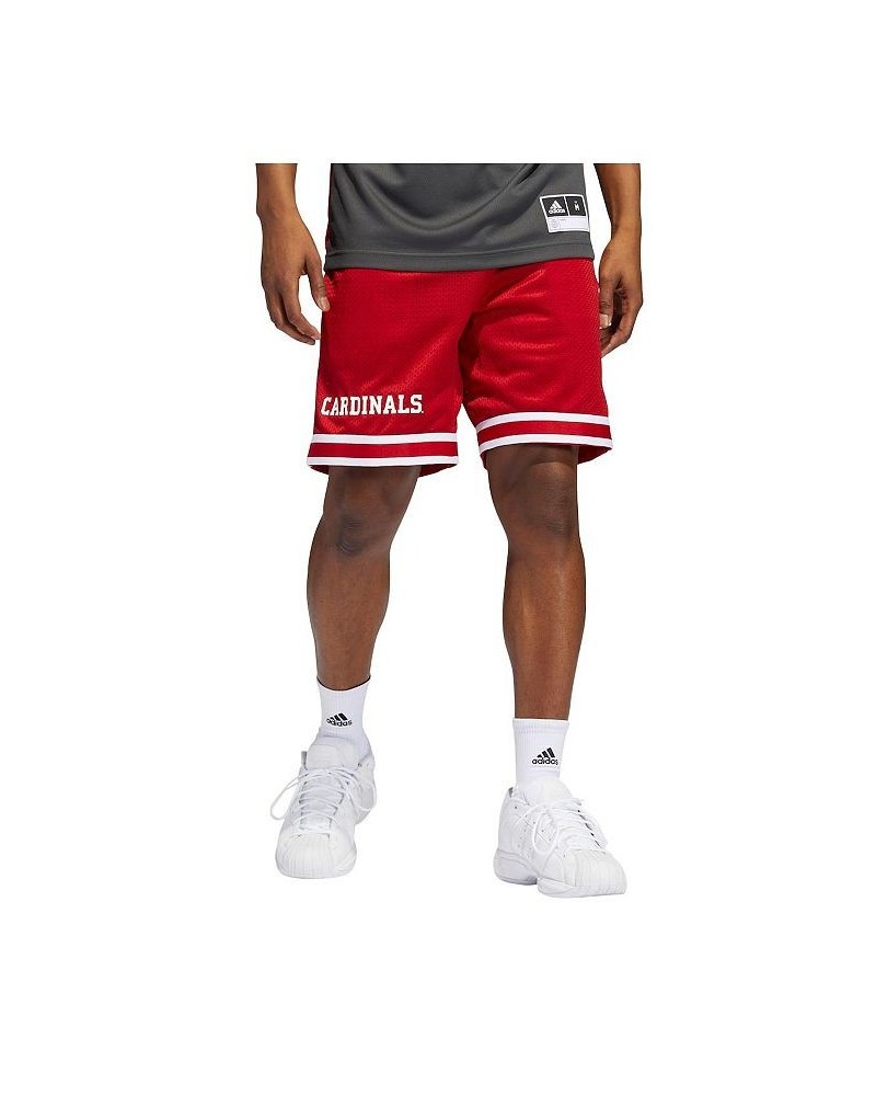 Men's Red Louisville Cardinals Reverse Retro Basketball Shorts $24.20 Shorts