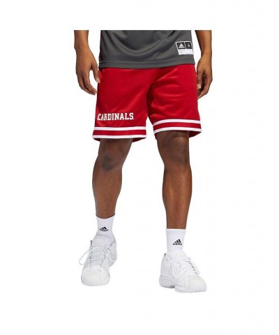 Men's Red Louisville Cardinals Reverse Retro Basketball Shorts $24.20 Shorts