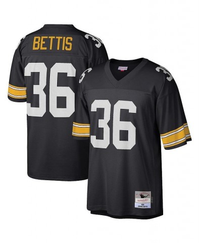Men's Jerome Bettis Black Pittsburgh Steelers Big and Tall 1996 Retired Player Replica Jersey $76.50 Jersey