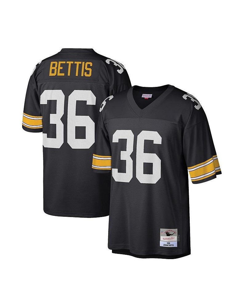 Men's Jerome Bettis Black Pittsburgh Steelers Big and Tall 1996 Retired Player Replica Jersey $76.50 Jersey