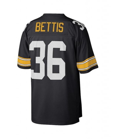 Men's Jerome Bettis Black Pittsburgh Steelers Big and Tall 1996 Retired Player Replica Jersey $76.50 Jersey