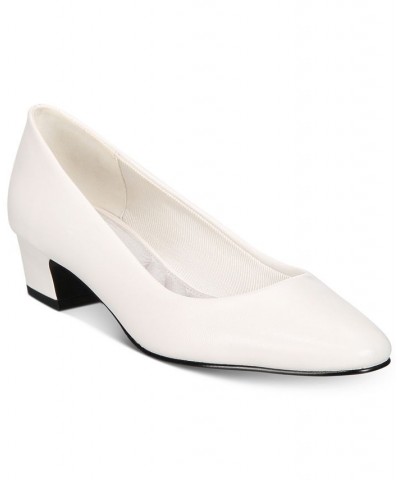 Prim Kitten Heel Pumps White $30.10 Shoes