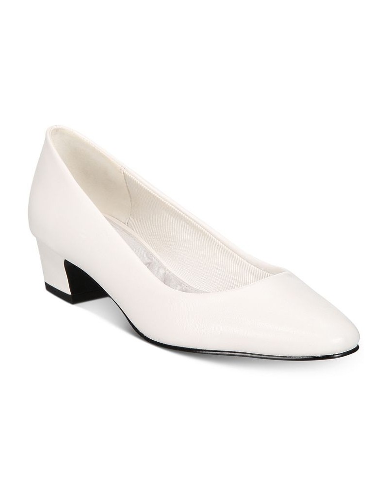 Prim Kitten Heel Pumps White $30.10 Shoes