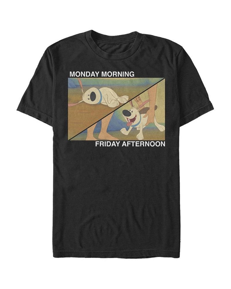 Men's Monday to Friday Short Sleeve Crew T-shirt Black $20.99 T-Shirts