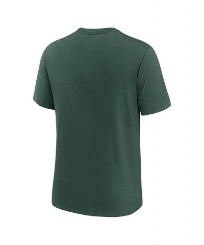 Men's Green Green Bay Packers Wordmark Logo Tri-Blend T-shirt $25.49 T-Shirts