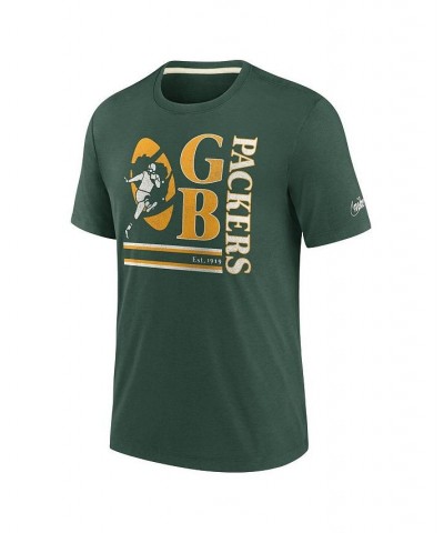 Men's Green Green Bay Packers Wordmark Logo Tri-Blend T-shirt $25.49 T-Shirts