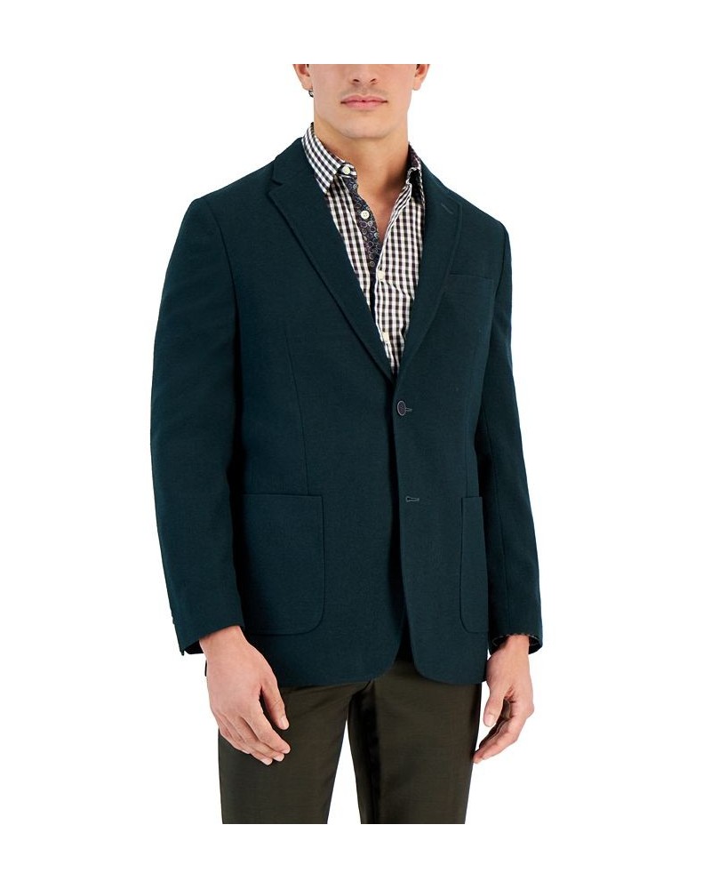 Men's Slim-Fit Twill Sport Coat Green $125.05 Blazers