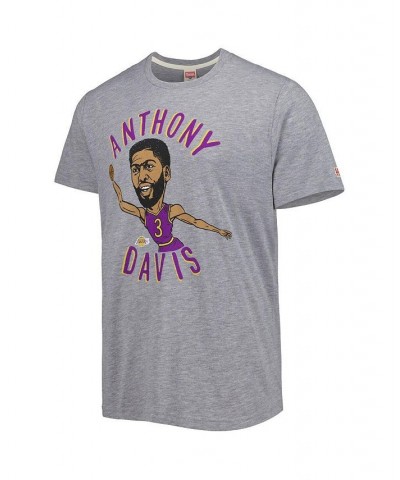 Men's Anthony Davis Gray Los Angeles Lakers Caricature Tri-Blend T-shirt $19.75 T-Shirts