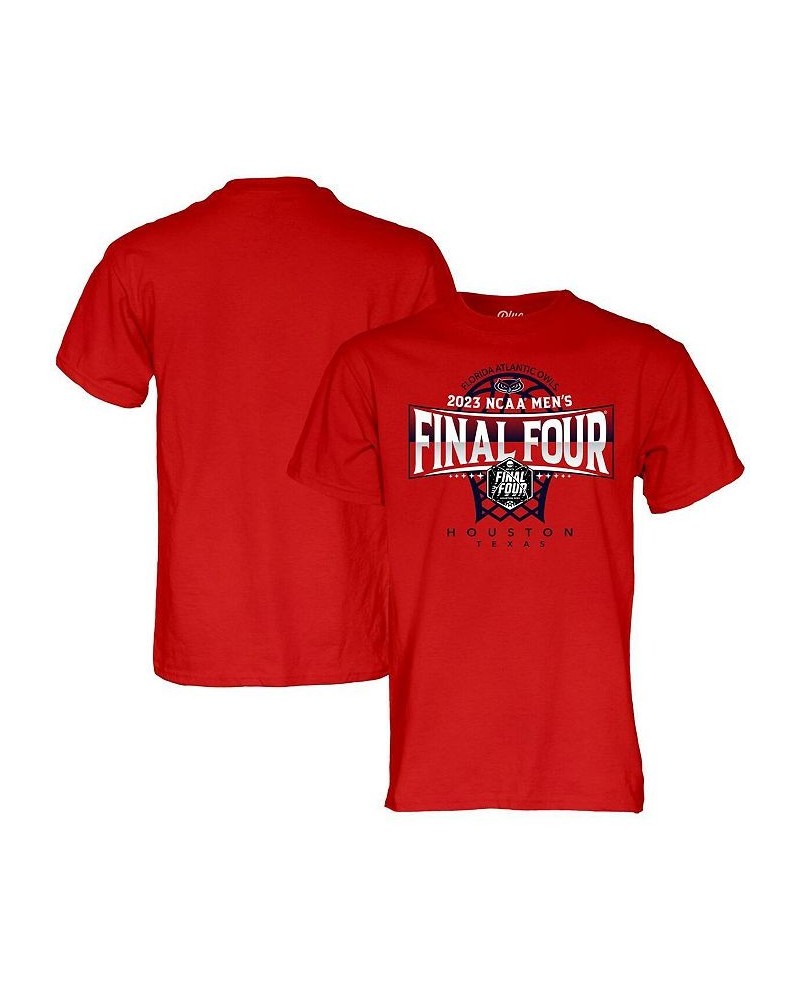 Men's Red FAU Owls 2023 NCAA Men's Basketball Tournament March Madness Final Four T-shirt $23.99 T-Shirts