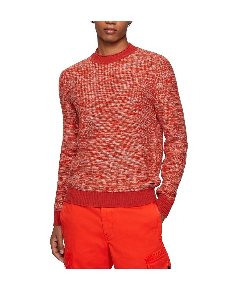 BOSS Men's Regular-Fit Wool Blend Sweater Red $75.20 Sweaters