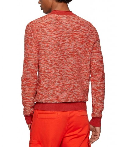 BOSS Men's Regular-Fit Wool Blend Sweater Red $75.20 Sweaters