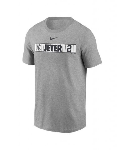 Men's Derek Jeter Heathered Gray New York Yankees Locker Room T-shirt $22.94 T-Shirts