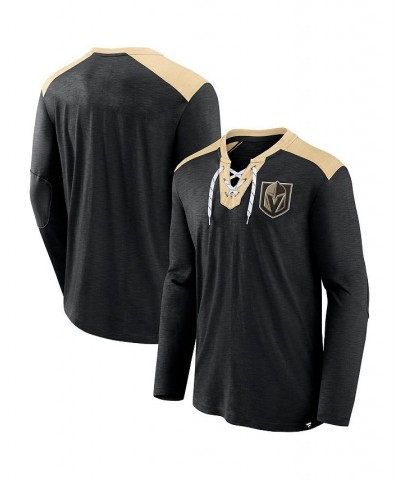Men's Branded Black, Gold Vegas Golden Knights Special Edition 2.0 Long Sleeve Lace-Up T-shirt $23.96 T-Shirts