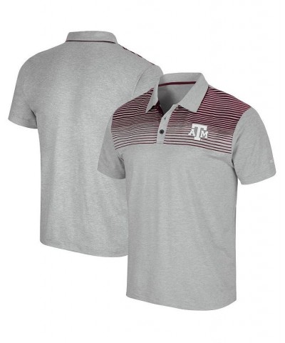 Men's Gray Texas A&M Aggies Needles Polo Shirt $23.65 Polo Shirts