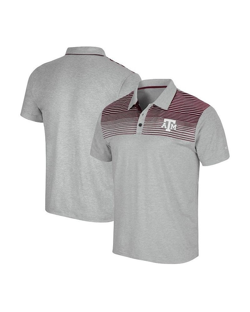 Men's Gray Texas A&M Aggies Needles Polo Shirt $23.65 Polo Shirts