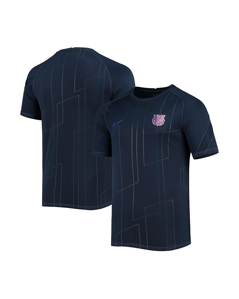 Men's Blue Barcelona 2021 and 22 Pre-Match Raglan Jersey $26.68 Jersey