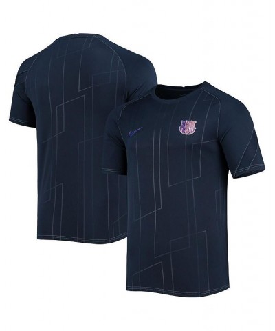 Men's Blue Barcelona 2021 and 22 Pre-Match Raglan Jersey $26.68 Jersey