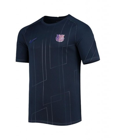 Men's Blue Barcelona 2021 and 22 Pre-Match Raglan Jersey $26.68 Jersey