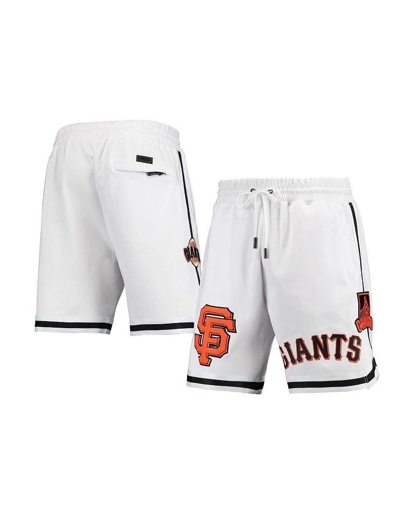 Men's White San Francisco Giants Team Logo Shorts $37.40 Shorts