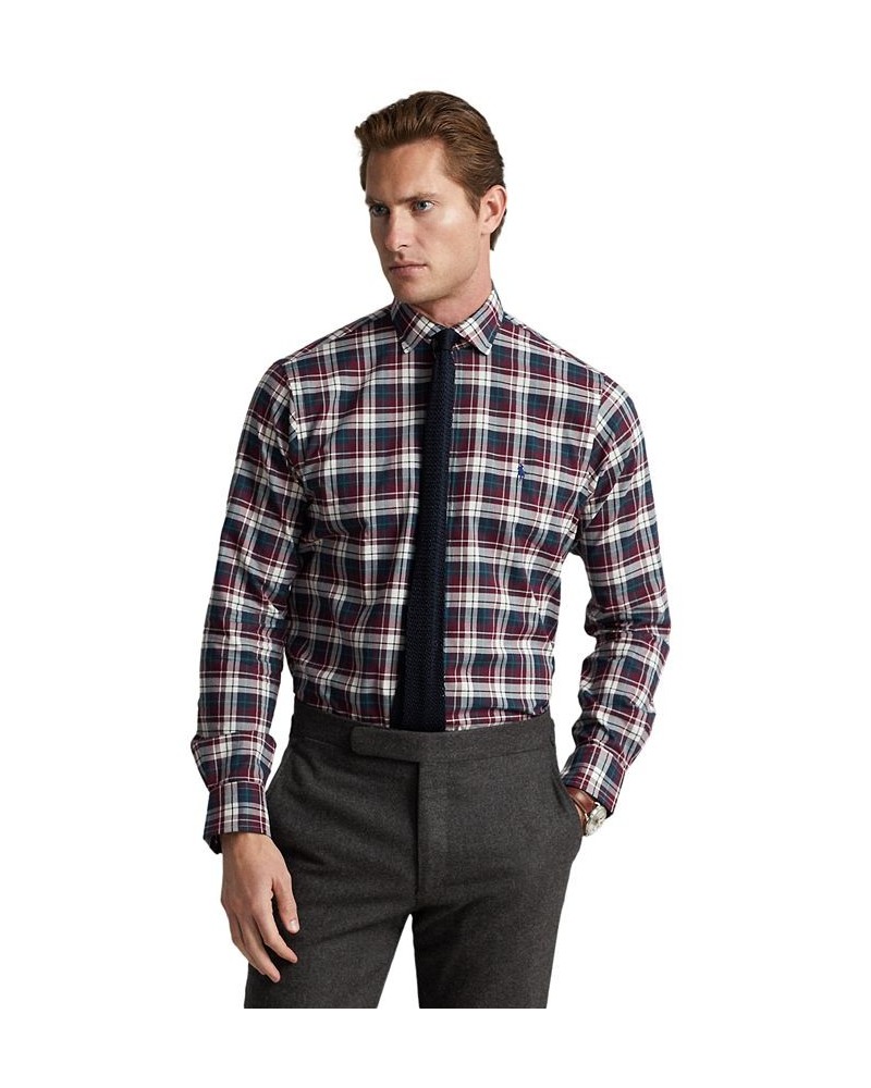 Men's Classic-Fit Plaid Twill Shirt Multi $27.57 Shirts