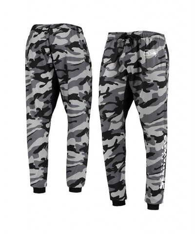 Men's Black Seattle Seahawks Camo Jogger Pants $29.76 Pants