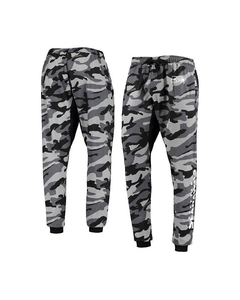 Men's Black Seattle Seahawks Camo Jogger Pants $29.76 Pants