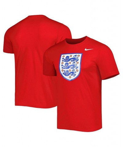 Men's Red England National Team Primary Logo Legend Performance T-shirt $22.94 T-Shirts