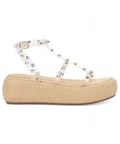 Women's Pascha Studded Platform Sandals Multi $42.72 Shoes