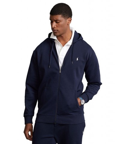 Men's Big & Tall Double-Knit Full-Zip Hoodie Blue $62.16 Sweatshirt