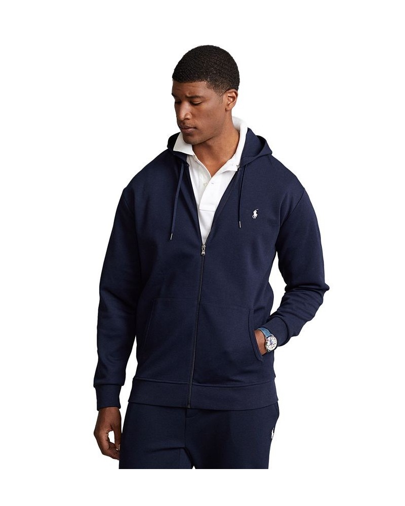 Men's Big & Tall Double-Knit Full-Zip Hoodie Blue $62.16 Sweatshirt