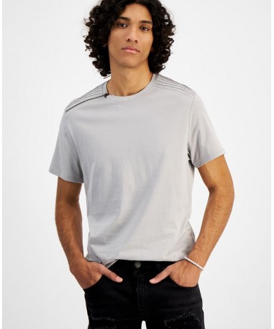 I.N.C. International Concepts Men's Zip T-Shirt Silver $12.81 T-Shirts