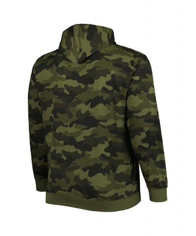 Men's Big and Tall Camo Boston Red Sox Allover Print Pullover Hoodie $39.95 Sweatshirt