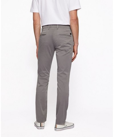 BOSS Men's Slim-Fit Trousers Gray $74.26 Pants