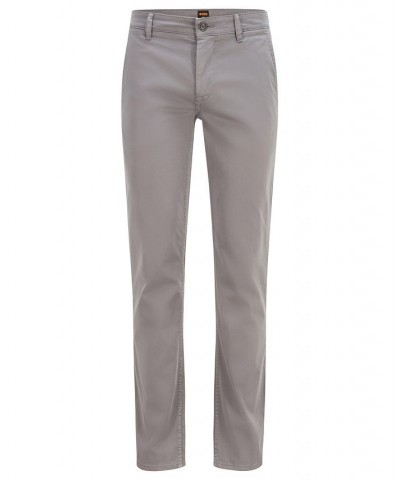 BOSS Men's Slim-Fit Trousers Gray $74.26 Pants