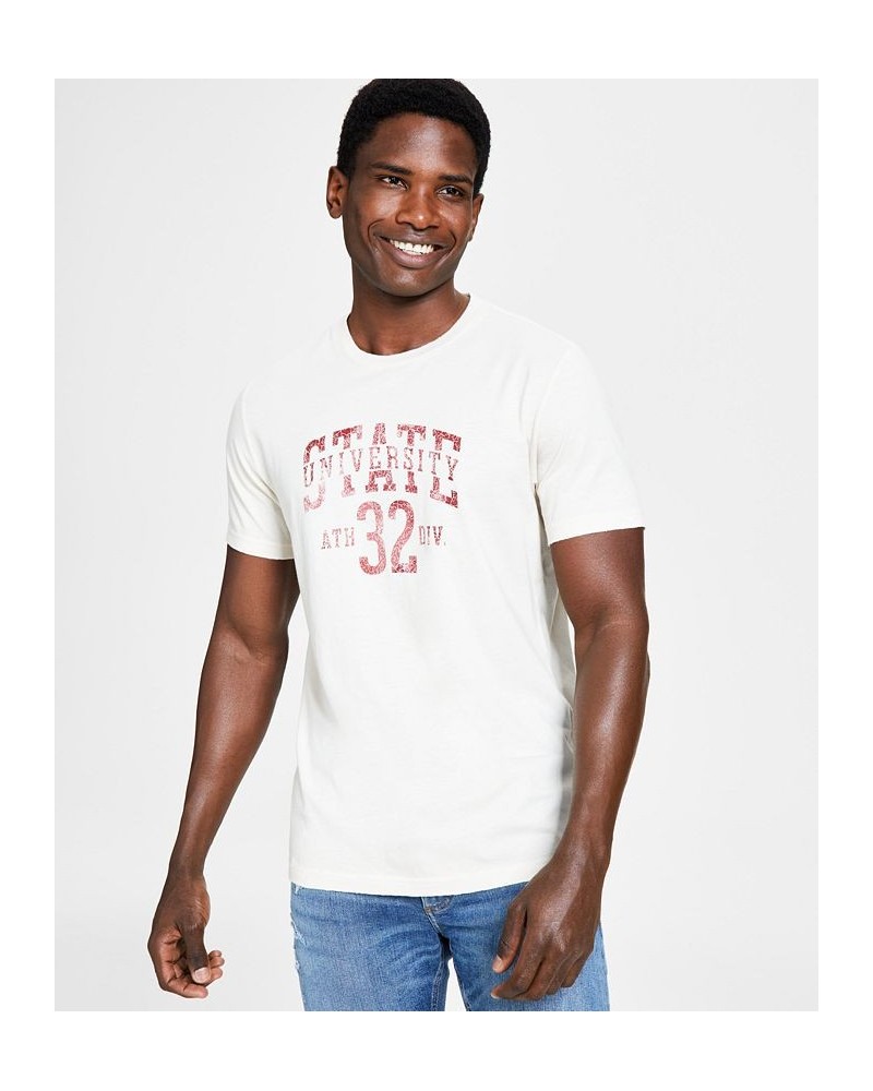 Men's State University Graphic T-Shirt White $8.40 T-Shirts