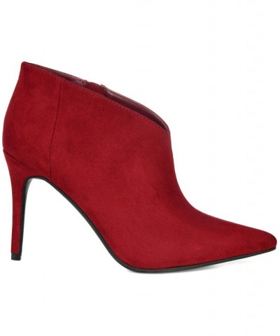 Women's Demmi Bootie Red $45.00 Shoes