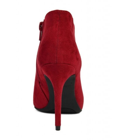 Women's Demmi Bootie Red $45.00 Shoes