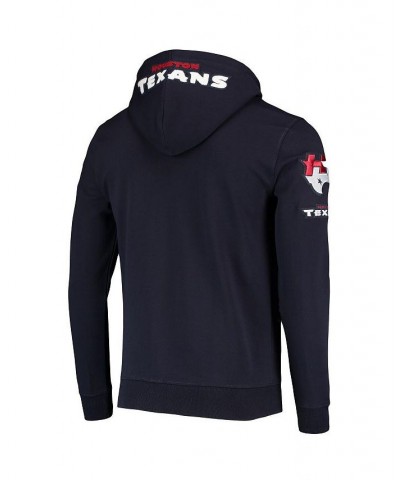 Men's Navy Houston Texans 4-Hit Full-Zip Hoodie $48.10 Sweatshirt