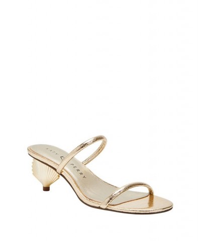 Women's The Scalloped Shell Slip-On Dress Sandals Gold $35.70 Shoes