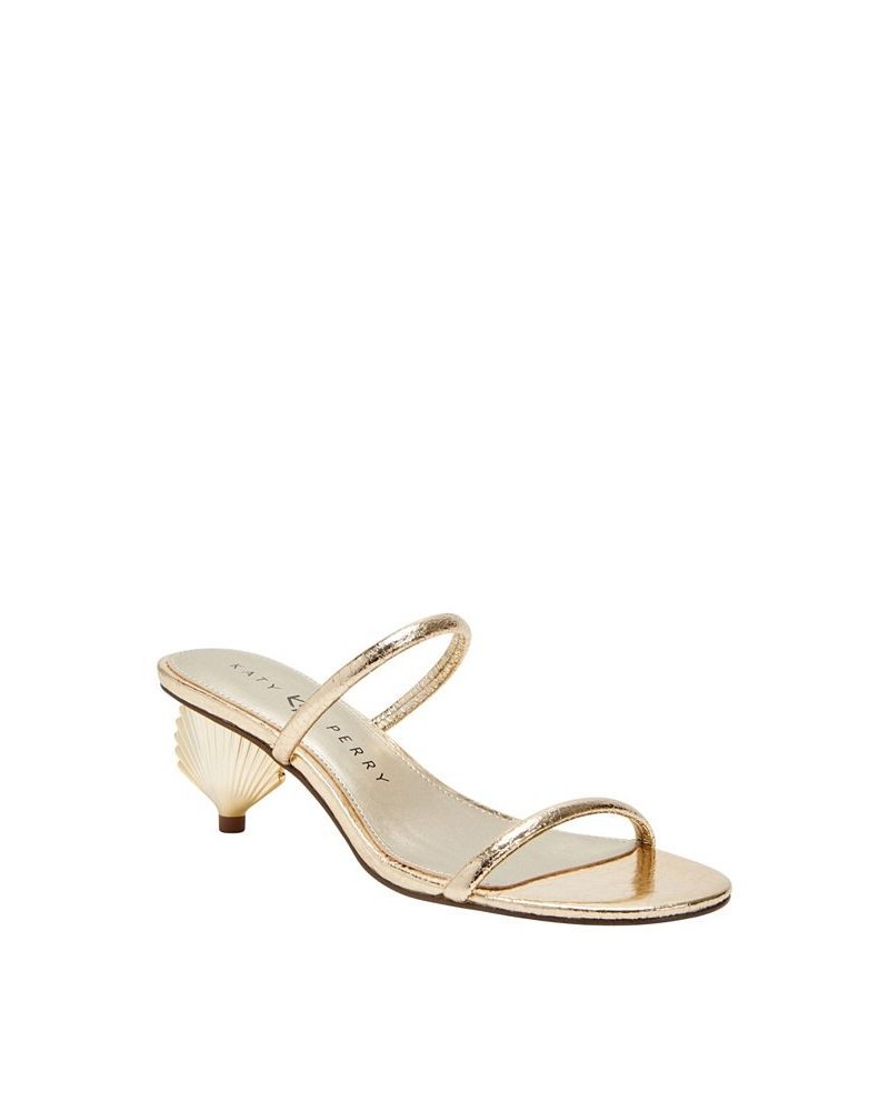 Women's The Scalloped Shell Slip-On Dress Sandals Gold $35.70 Shoes