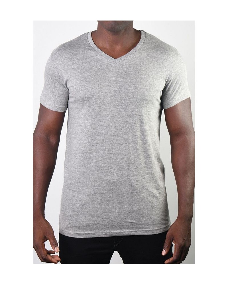 Men's Basic V-Neck Tee Light Grey $14.40 T-Shirts